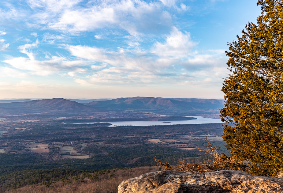 The view from Mt Magazine over Arkansas.